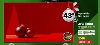 Visions Electronics Jvc roku 43 ec3326 smart tv offer