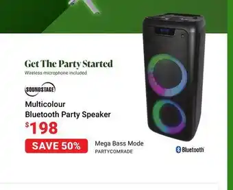 Visions Electronics Soundstage multicolour bluetooth party speaker offer