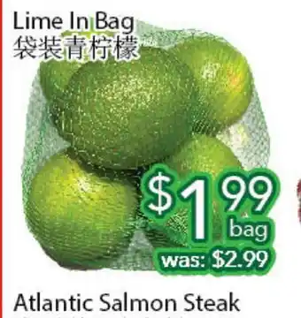 Ample Food Market Lime in bag offer