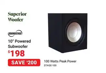Visions Electronics Soundstage 10 powered subwoofer offer