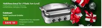 Visions Electronics Cuisinart multi-functional griddler offer