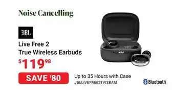 Visions Electronics Jbl live free 2 true wireless earbuds offer