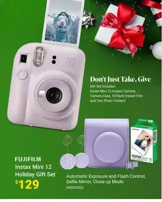 Visions Electronics Fujifilm instax mini 12 holiday gift set offer