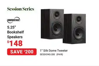 Visions Electronics Soundstage 5.25 bookshelf speakers offer