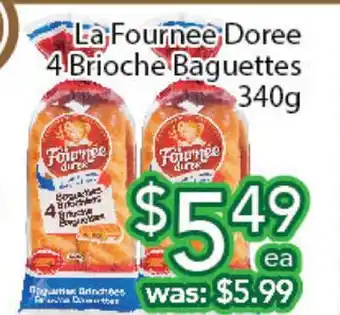 Ample Food Market La fournee doree 4 brioche baguettes offer