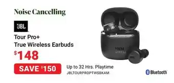 Visions Electronics Jbl tour pro+ true wireless earbuds offer
