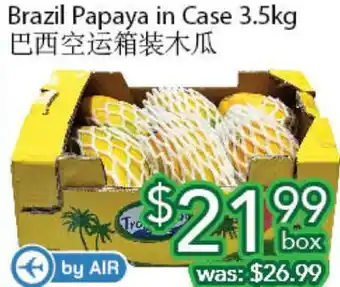 Ample Food Market Brazil papaya offer