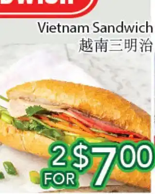 Ample Food Market Vietnam sandwich offer