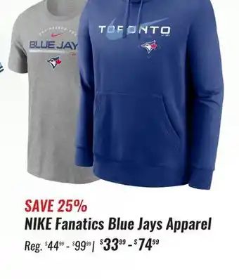 Nike fanatics blue jays apparel