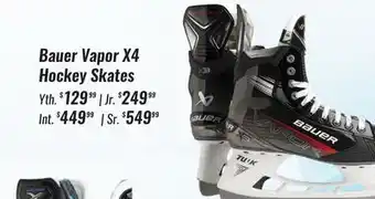 Hockey Life Bauer vapor x4 hockey skates offer