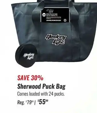 Hockey Life Sherwood puck bag offer