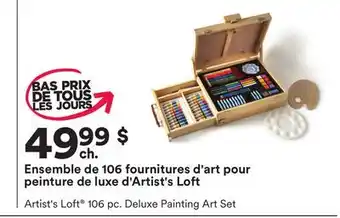 Michaels Ensemble de 106 fournitures d'art pour peinture de luxe d'artist's loft offer