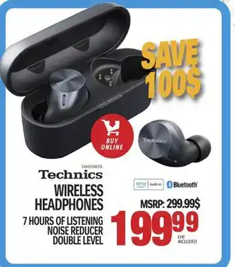 Centre Hi-Fi Technics wireless headphones offer