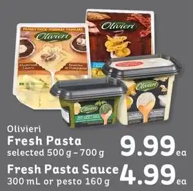 IGA Olivieri Fresh Pasta selected 500g -700g offer