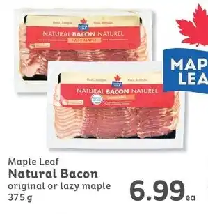 IGA Maple Leaf Natural Bacon offer