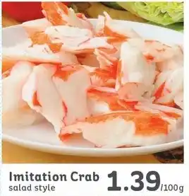 IGA Imitation Crab salad style offer