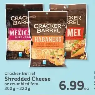 IGA Cracker Barrel Shredded Cheese 300g-320g offer