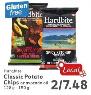 IGA Hardbite Classic Potato Chips or avocado oil 128g-150g offer