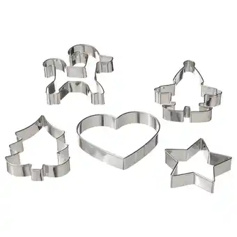 IKEA Vinterfint pastry cutter, set of 5, mixed shapes stainless steel offer