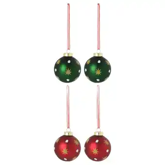IKEA Vinterfint decoration, bauble, glass mixed colors, 2 offer