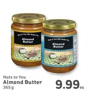 IGA Nuts to You Almond Butter 356g offer