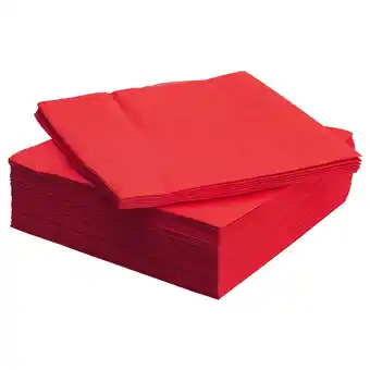 IKEA Fantastisk paper napkin, red, 15 ¾x15 ¾ offer