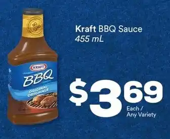 IGA Kraft BBQ Sauce 455 mL offer