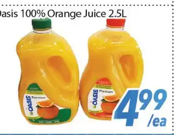 Bestco Food Mart Oasis 100% orange juice offer