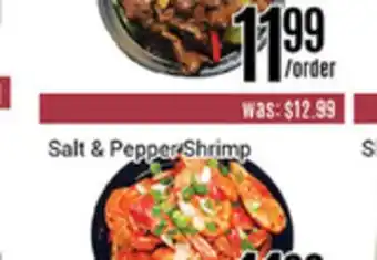 Nations Fresh Foods Salt & pepper shrimp offer