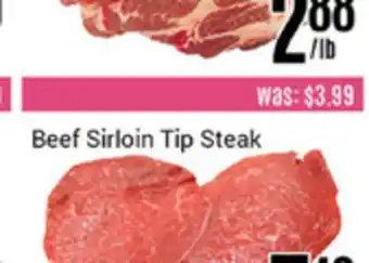 Nations Fresh Foods Beef sirloin tip steak offer