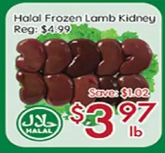 Sunny Food Mart Halal frozen lamb kidney offer