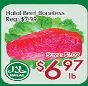Sunny Food Mart Halal beef boneless offer