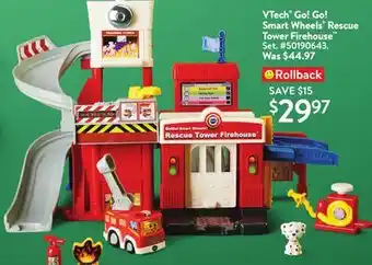 Walmart Vtech go! go! smart wheels rescue tower firehouse offer