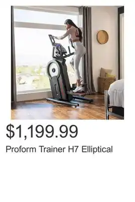 Costco Proform trainer h7 elliptical offer