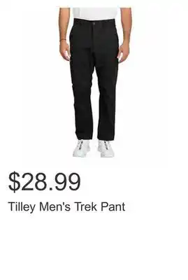 Costco Tilley men's trek pant offer