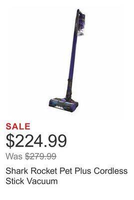 Costco Shark rocket pet plus cordless stick vacuum offer