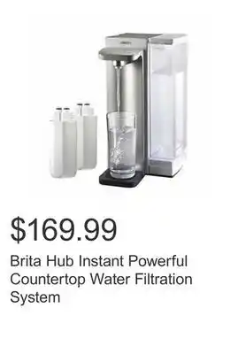 Costco Brita hub instant powerful countertop water filtration system offer
