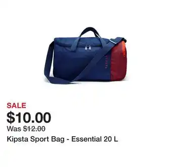 Decathlon Kipsta sport bag - essential 20 l offer
