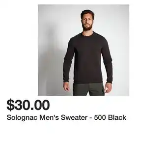Decathlon Solognac men's sweater - 500 black offer
