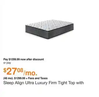 Ashley Furniture Sleep align ultra luxury firm tight top with memory foam in white, size: queen by ashley offer