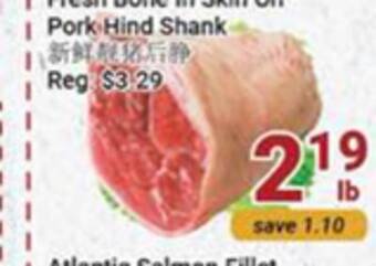 Oceans Fresh Food Market Pork hind shank offer