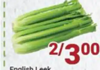 Oceans Fresh Food Market English leek offer