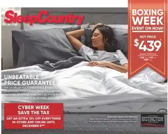 Sleep Country Distinction series dani mattress offer