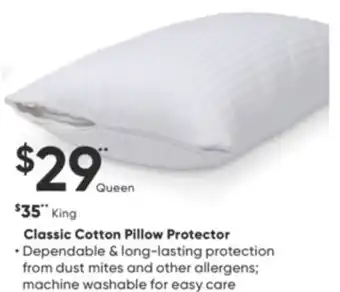 Sleep Country Classic cotton pillow protector offer