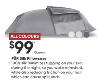 Sleep Country Pür silk pillowcase offer