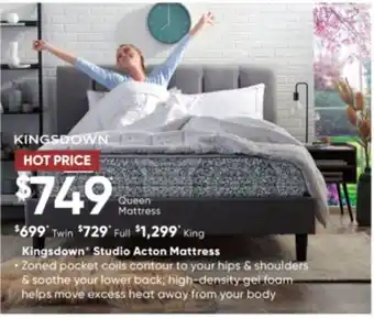 Sleep Country Kingsdown studio acton mattress offer