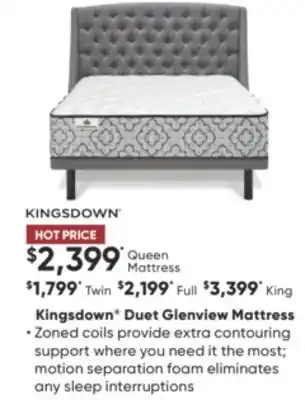 Sleep Country Kingsdown duet glenview mattress offer
