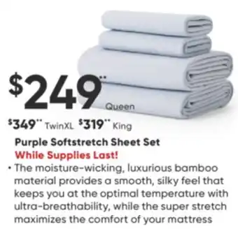 Dormez Vous Purple softstretch sheet set offer