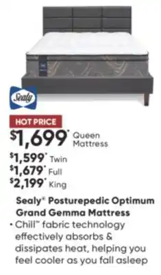 Dormez Vous Sealy posturepedic optimum grand gemma mattress offer
