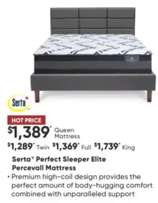 Dormez Vous Serta perfect sleeper elite percevall mattress offer
